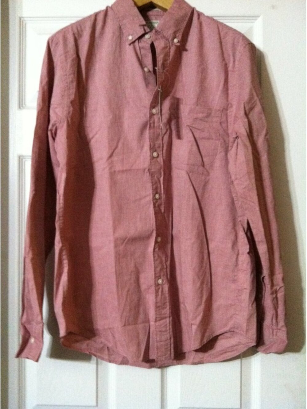 NWT 64.50 J.CREW MENS NEW 98%ORGANIC COTTON L/S CASUAL SHIRT CLASSIC FIT SIZE:M